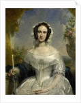Agatha Petronella Hartsen. Bridal gown on the occasion of her marriage to Jan van der Hoop op 17 maart 1841 by Jan Willem Pieneman
