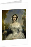 Agatha Petronella Hartsen. Bridal gown on the occasion of her marriage to Jan van der Hoop op 17 maart 1841 by Jan Willem Pieneman
