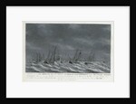 Batavian Fleet before Veere, 9 November 1800, The Netherlands by Engel Hoogerheyden