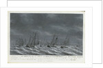 Batavian Fleet before Veere, 9 November 1800, The Netherlands by Engel Hoogerheyden