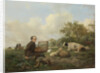 The Artist Painting a Cow in a Meadow by Hendrikus van de Sande Bakhuyzen