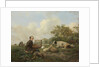 The Artist Painting a Cow in a Meadow by Hendrikus van de Sande Bakhuyzen