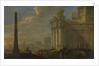 Italian harbor view by Jacob van der Ulft