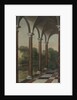 Gallery overlooking a park by Barent Fabritius