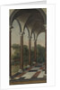 Gallery overlooking a park by Barent Fabritius