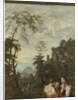 Italian Landscape with three Women Making Music, Gerard de Lairesse by Johannes Glauber