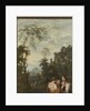 Italian Landscape with three Women Making Music, Gerard de Lairesse by Johannes Glauber
