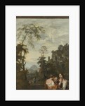 Italian Landscape with three Women Making Music, Gerard de Lairesse by Johannes Glauber