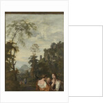 Italian Landscape with three Women Making Music, Gerard de Lairesse by Johannes Glauber