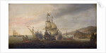 Naval Battle between Dutch Warships and Spanish Galleons by Cornelis Bol