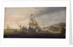 Naval Battle between Dutch Warships and Spanish Galleons by Cornelis Bol
