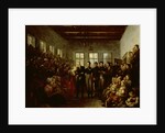Prince of Orange Visits the Victims of the Inundation in the Aalmoezeniersweeshuis Orphanage in Amsterdam by Mattheus Ignatius van Bree