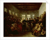 Prince of Orange Visits the Victims of the Inundation in the Aalmoezeniersweeshuis Orphanage in Amsterdam by Mattheus Ignatius van Bree