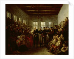 Prince of Orange Visits the Victims of the Inundation in the Aalmoezeniersweeshuis Orphanage in Amsterdam by Mattheus Ignatius van Bree