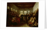 Prince of Orange Visits the Victims of the Inundation in the Aalmoezeniersweeshuis Orphanage in Amsterdam by Mattheus Ignatius van Bree