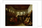 Prince of Orange Visits the Victims of the Inundation in the Aalmoezeniersweeshuis Orphanage in Amsterdam by Mattheus Ignatius van Bree