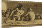 Hercules Gets Cerberus from the Underworld, Charon, the Ferryman of the Styx by Jacob van Campen