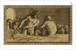 Hercules Gets Cerberus from the Underworld, Charon, the Ferryman of the Styx by Jacob van Campen