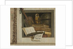 Still Life with Books, Sheet Music, Violin, Celestial Globe and an Owl by Jacob van Campen