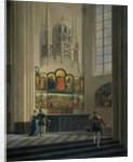 The Ghent Altarpiece by the van Eyck Brothers in St Bavo Cathedral in Ghent Belgium by Pierre François De Noter