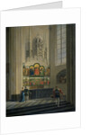 The Ghent Altarpiece by the van Eyck Brothers in St Bavo Cathedral in Ghent Belgium by Pierre François De Noter