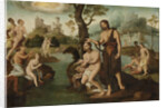 The baptism of Christ by Circle of Maarten van Heemskerck