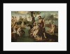 The baptism of Christ by Circle of Maarten van Heemskerck