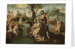 The baptism of Christ by Circle of Maarten van Heemskerck