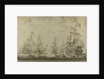 Council of War aboard The Seven Provinces, the Flagship of Michiel Adriaensz de Ruyter, 10 June 1666, preceding the Four Days' Battle by Willem van de Velde I