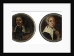 Self Portrait of Johann Philip Lembke and a portrait of his wife by Johann Philipp Lemke