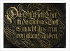 Behind-Glass Painting with Calligraphed Saying: The Blood of Jesus Christ the Son of God Purifies us from all Sin by Johann G. M
