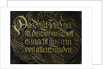 Behind-Glass Painting with Calligraphed Saying: The Blood of Jesus Christ the Son of God Purifies us from all Sin by Johann G. M