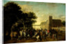 Prince Maurice in the Society of Prince Frederick Henry, Frederick V and his Consort Elizabeth Stuart, King and Queen of Bohemia, and others at his Buitenhof in The Hague by Pauwels van Hillegaert