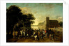 Prince Maurice in the Society of Prince Frederick Henry, Frederick V and his Consort Elizabeth Stuart, King and Queen of Bohemia, and others at his Buitenhof in The Hague by Pauwels van Hillegaert