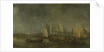 Battle on the Slaak between the Dutch and Spanish Fleets in the Night of 12-13 September 1631 by Simon de Vlieger