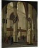 View of the Oude Kerk in Delft, The Netherlands by Hendrick Cornelisz. van Vliet