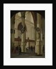 View of the Oude Kerk in Delft, The Netherlands by Hendrick Cornelisz. van Vliet