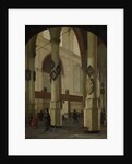 View of the Oude Kerk in Delft, The Netherlands by Hendrick Cornelisz. van Vliet
