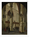 View of the Oude Kerk in Delft, The Netherlands by Hendrick Cornelisz. van Vliet
