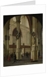 View of the Oude Kerk in Delft, The Netherlands by Hendrick Cornelisz. van Vliet