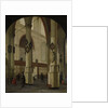 View of the Oude Kerk in Delft, The Netherlands by Hendrick Cornelisz. van Vliet