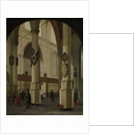 View of the Oude Kerk in Delft, The Netherlands by Hendrick Cornelisz. van Vliet