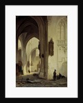Church Interior by Bartholomeus Johannes van Hove