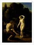 A Nymph Dancing to a Shepherd's Flute-Playing by Adriaen van der Werff