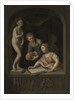 A Girl Drawing and a Boy near a Statue of Venus by Pieter van der Werff
