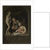 A Girl Drawing and a Boy near a Statue of Venus by Pieter van der Werff