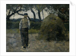 Farmer near a haystack, 1889 by Richard Roland Holst