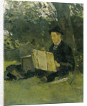 Jan Verkade, 1868-1946, painting under a tree 1891 by Richard Roland Holst