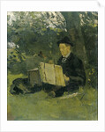 Jan Verkade, 1868-1946, painting under a tree 1891 by Richard Roland Holst