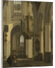 Interior of a Protestant Gothic Church with Motifs from the Old and New Church in Amsterdam by Emanuel de Witte